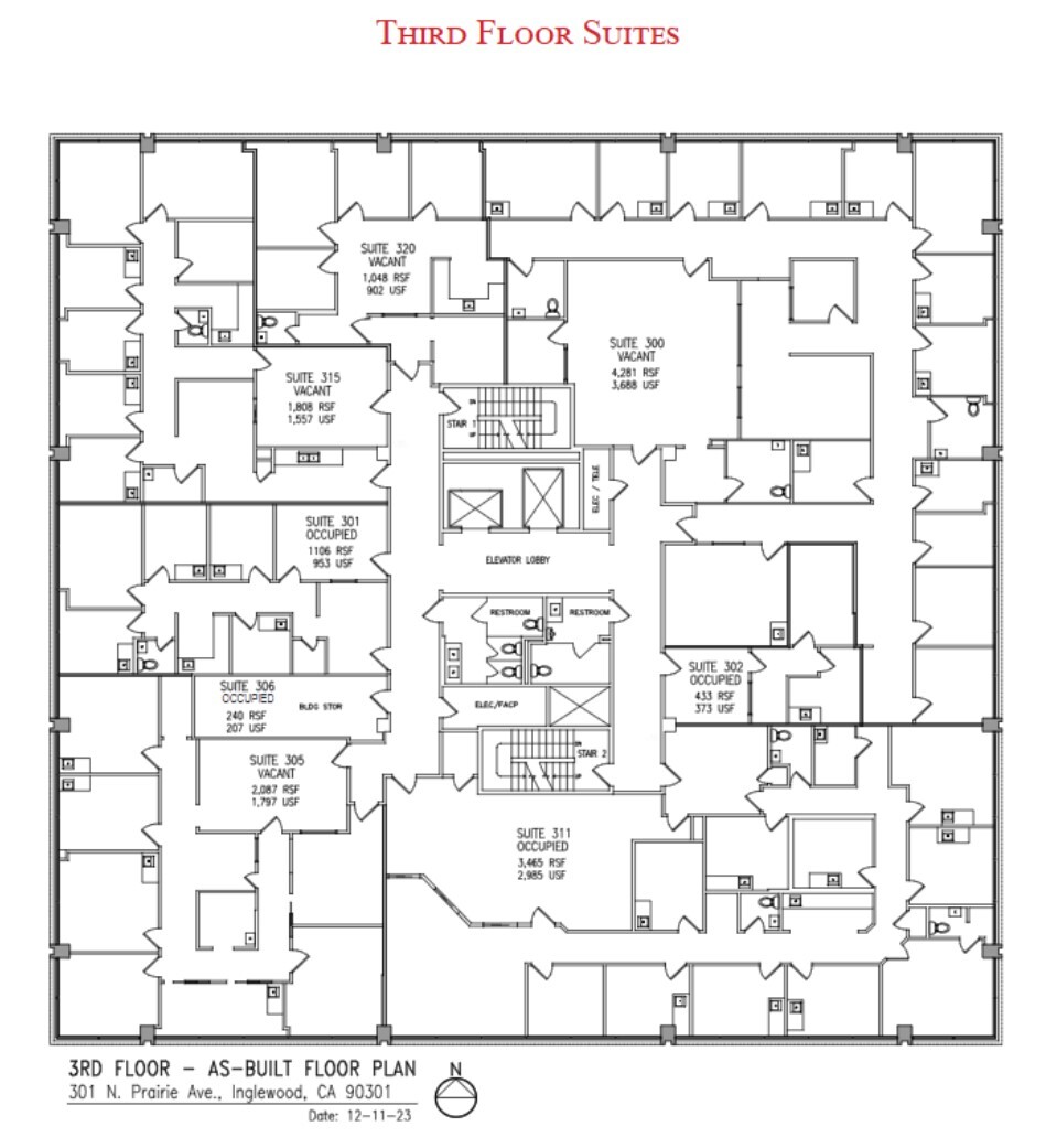 301 N Prairie Ave, Inglewood, CA for lease Floor Plan- Image 1 of 1