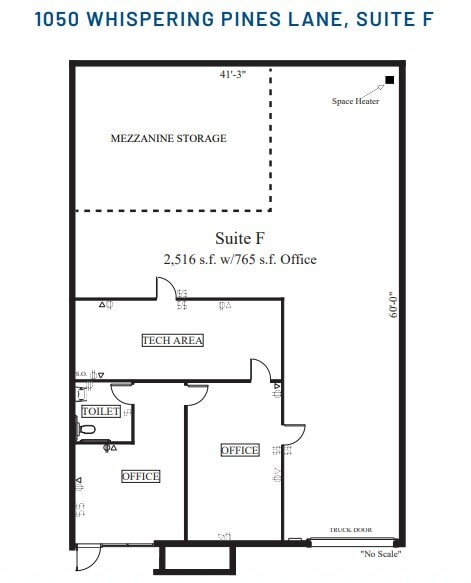 1050 Whispering Pines Ln, Grass Valley, CA for lease Floor Plan- Image 1 of 1