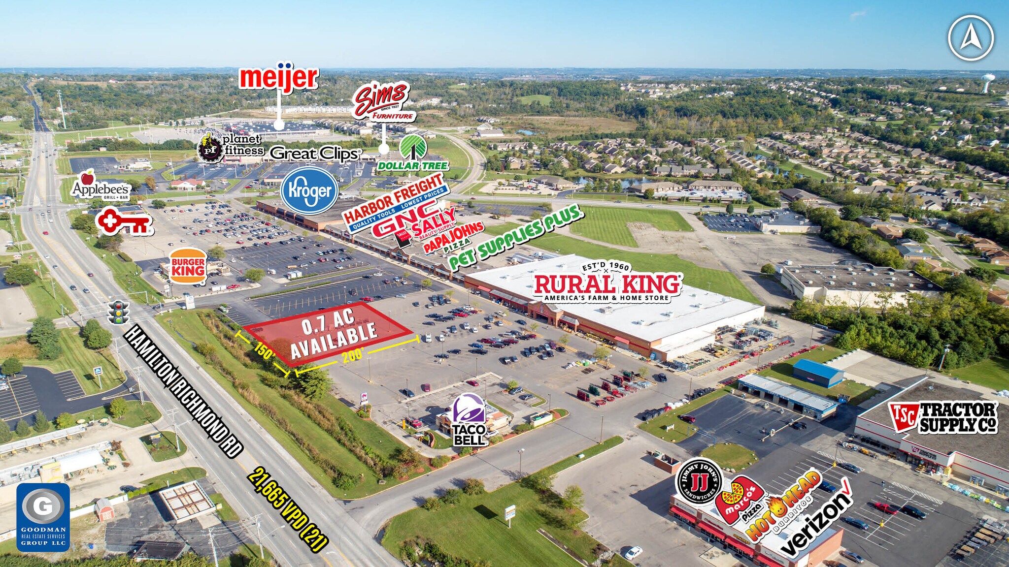 1416 Main St, Hamilton, OH for sale Aerial- Image 1 of 1