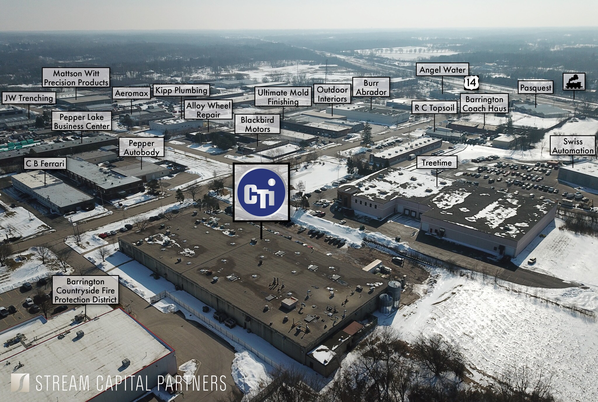 22160 N Pepper Rd, Lake Barrington, IL for sale Aerial- Image 1 of 1