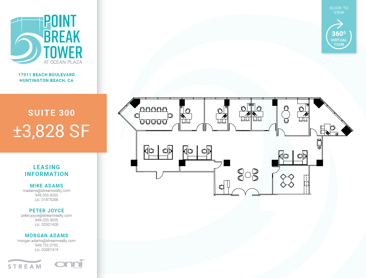 17011 Beach Blvd, Huntington Beach, CA for lease Floor Plan- Image 1 of 2