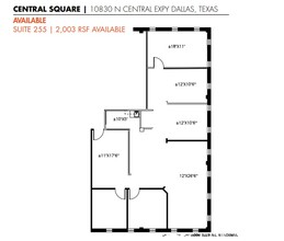 10830 N Central Expy, Dallas, TX for lease Floor Plan- Image 1 of 1