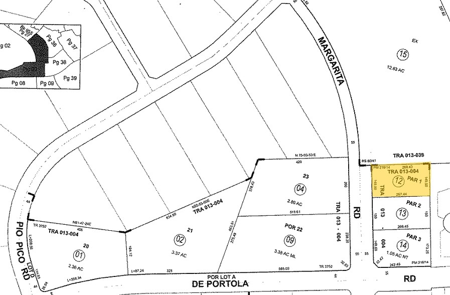 43920 Margarita Rd, Temecula, CA for lease - Plat Map - Image 3 of 3