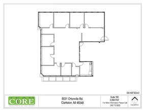 8031 Ortonville Rd, Clarkston, MI for lease Floor Plan- Image 1 of 1