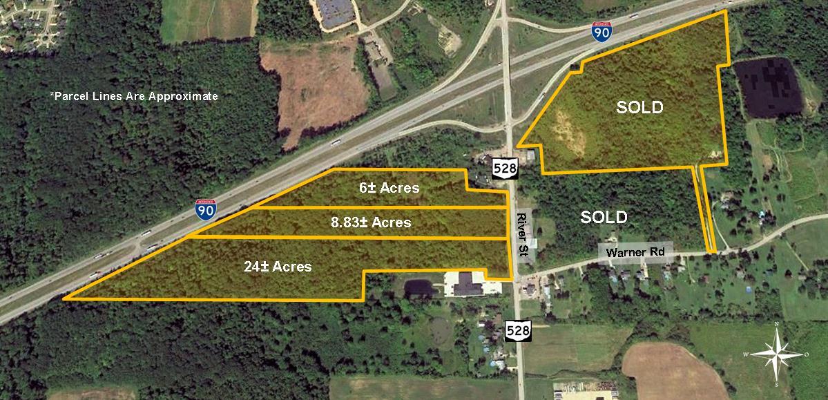 SR-528 & I-90, Madison, OH for sale Plat Map- Image 1 of 3