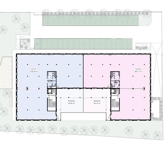 Office in Lattes for sale - Floor Plan - Image 3 of 6