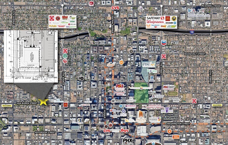 NEC 10th Ave & Van Buren St, Phoenix, AZ for lease - Building Photo - Image 2 of 2