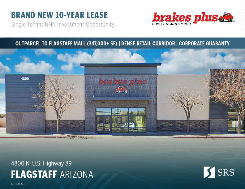 4800 N US Highway 89, Flagstaff, AZ 86004 Brakes Plus New 10yr Corp