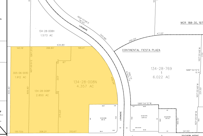 1550 W Southern Ave, Mesa, AZ for lease - Plat Map - Image 3 of 18