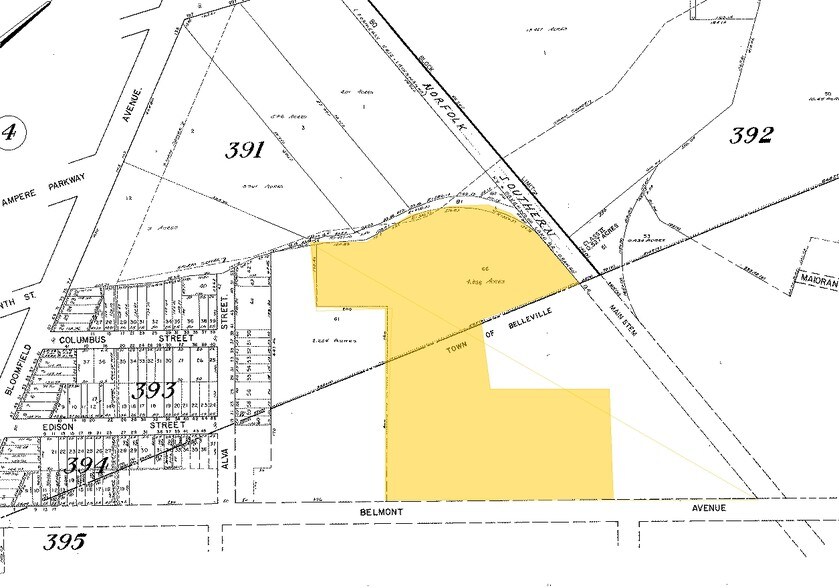 115 Belmont Ave, Belleville, NJ for sale - Plat Map - Image 1 of 1