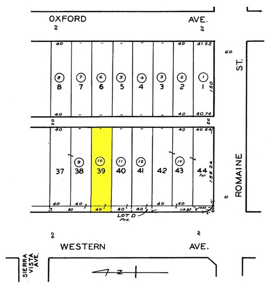 1000-1020 N Western Ave, San Pedro, CA for lease - Plat Map - Image 3 of 4