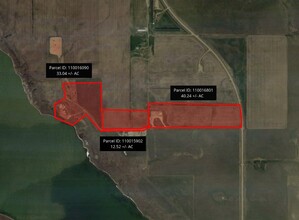 Hwy 8, Stanley, ND - aerial  map view