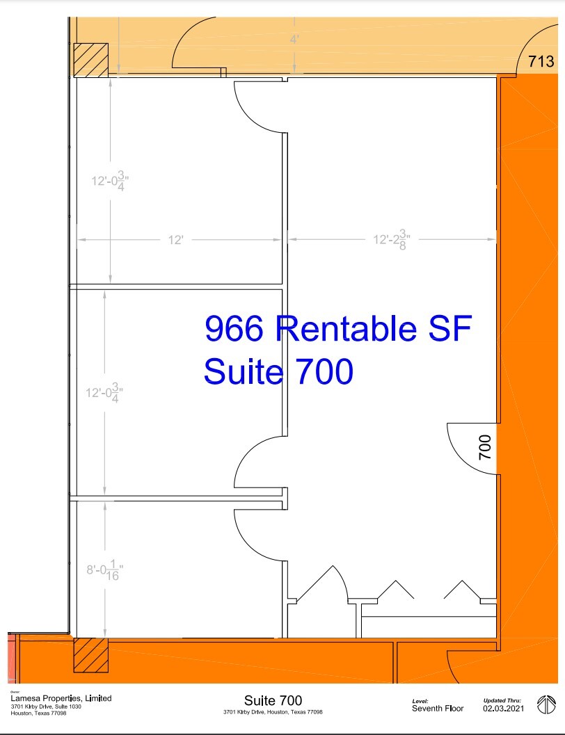 3701-3801 Kirby & 2401 Portsmouth, Houston, TX for lease Floor Plan- Image 1 of 1