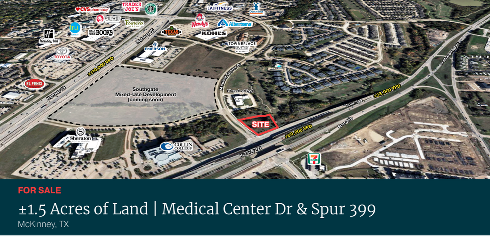 Medical Center Dr & Spur 399, McKinney, TX for sale - Building Photo - Image 1 of 3