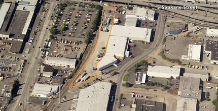 Spokane St, Seattle, WA - aerial  map view