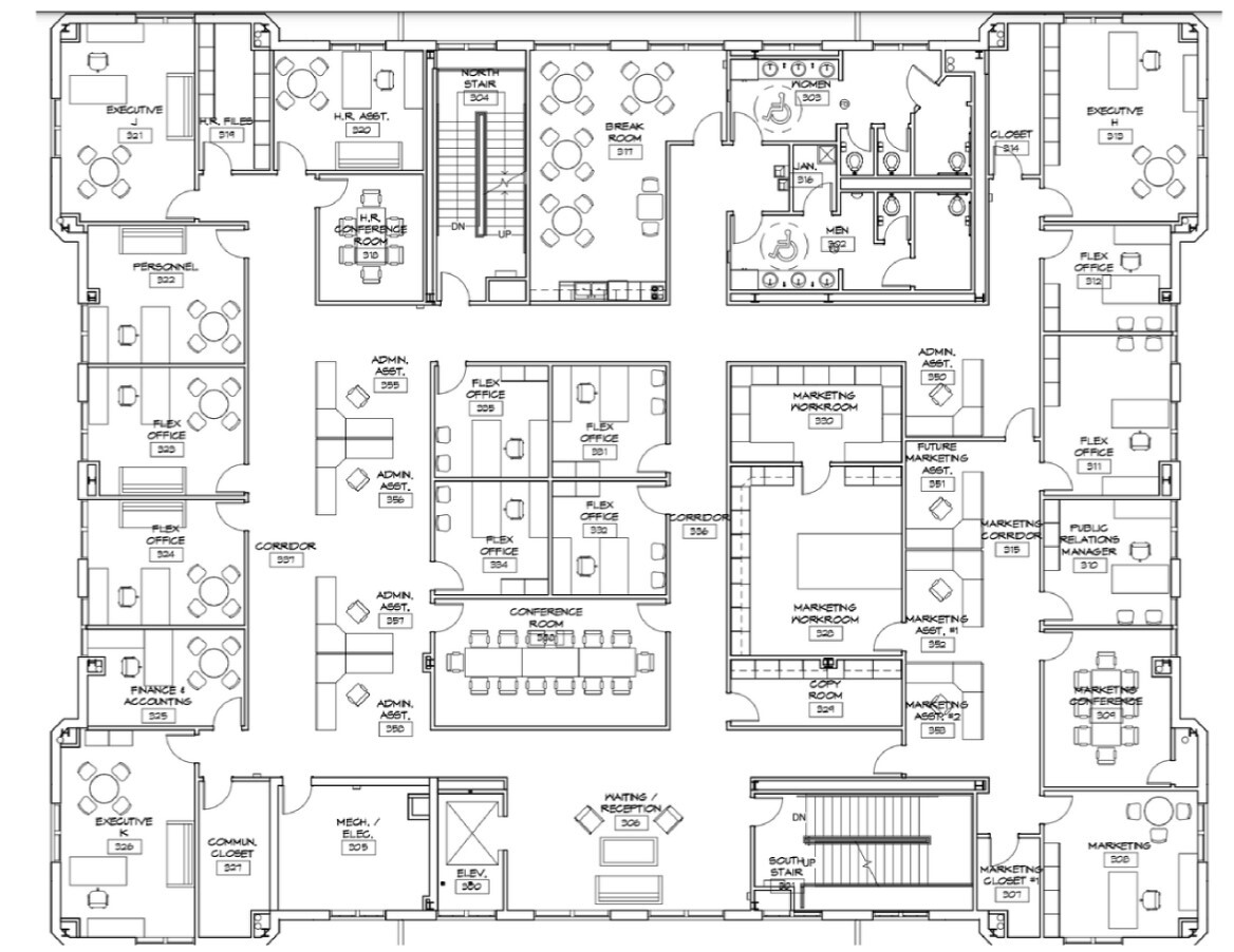 306 E North St, Greenville, SC for lease Floor Plan- Image 1 of 1