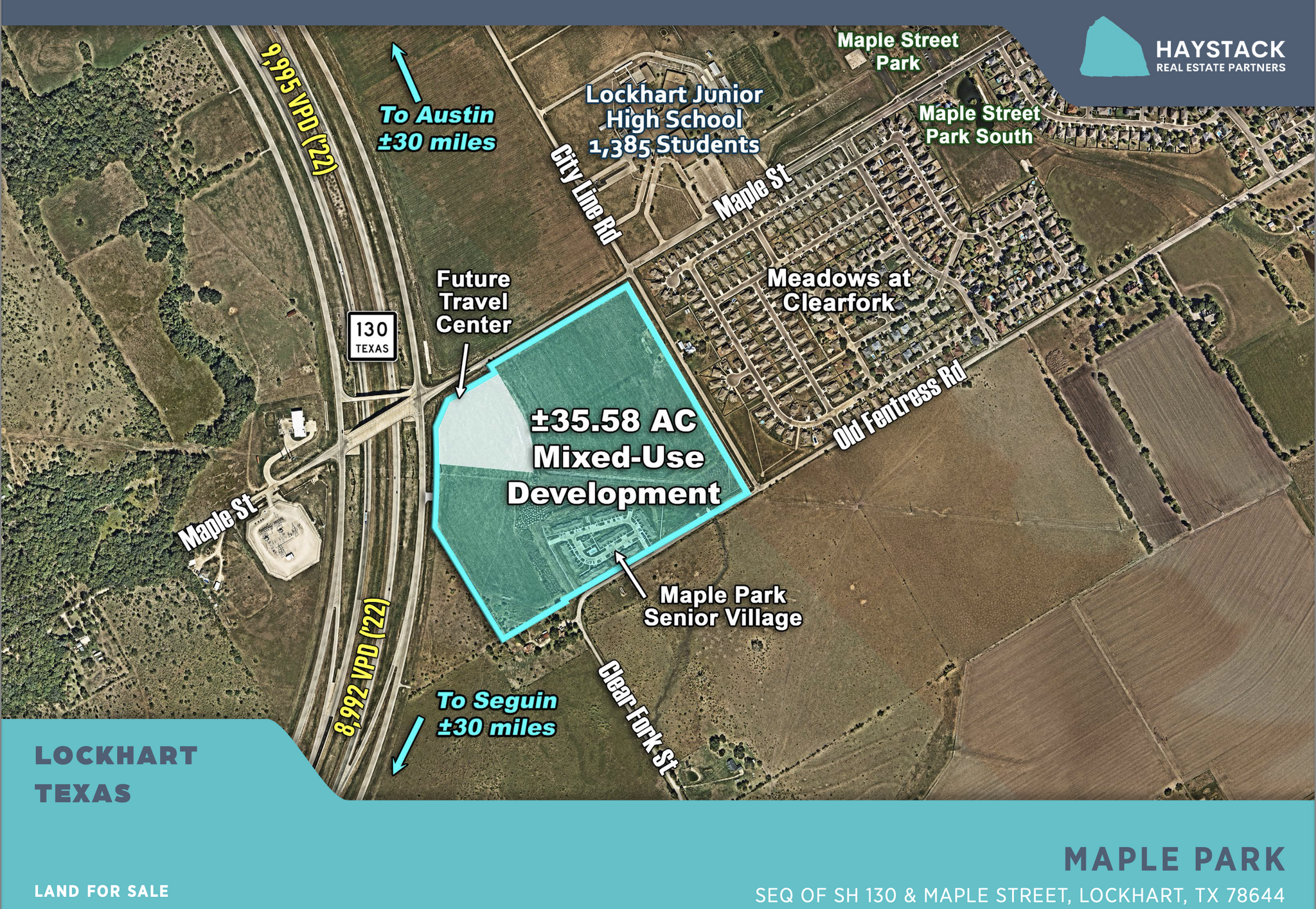 SH 130, Lockhart, TX for sale Aerial- Image 1 of 2