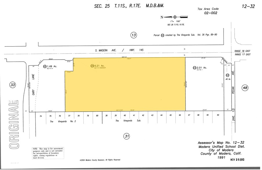 1200 S Madera Ave, Madera, CA for sale - Plat Map - Image 2 of 14