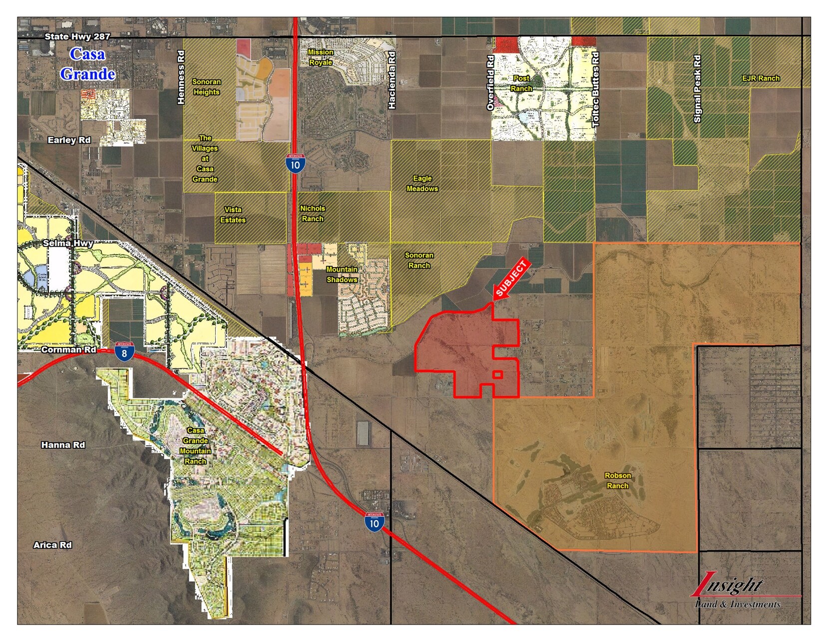 Portfolio of 16 Casa Grande, AZ Land Properties for Sale