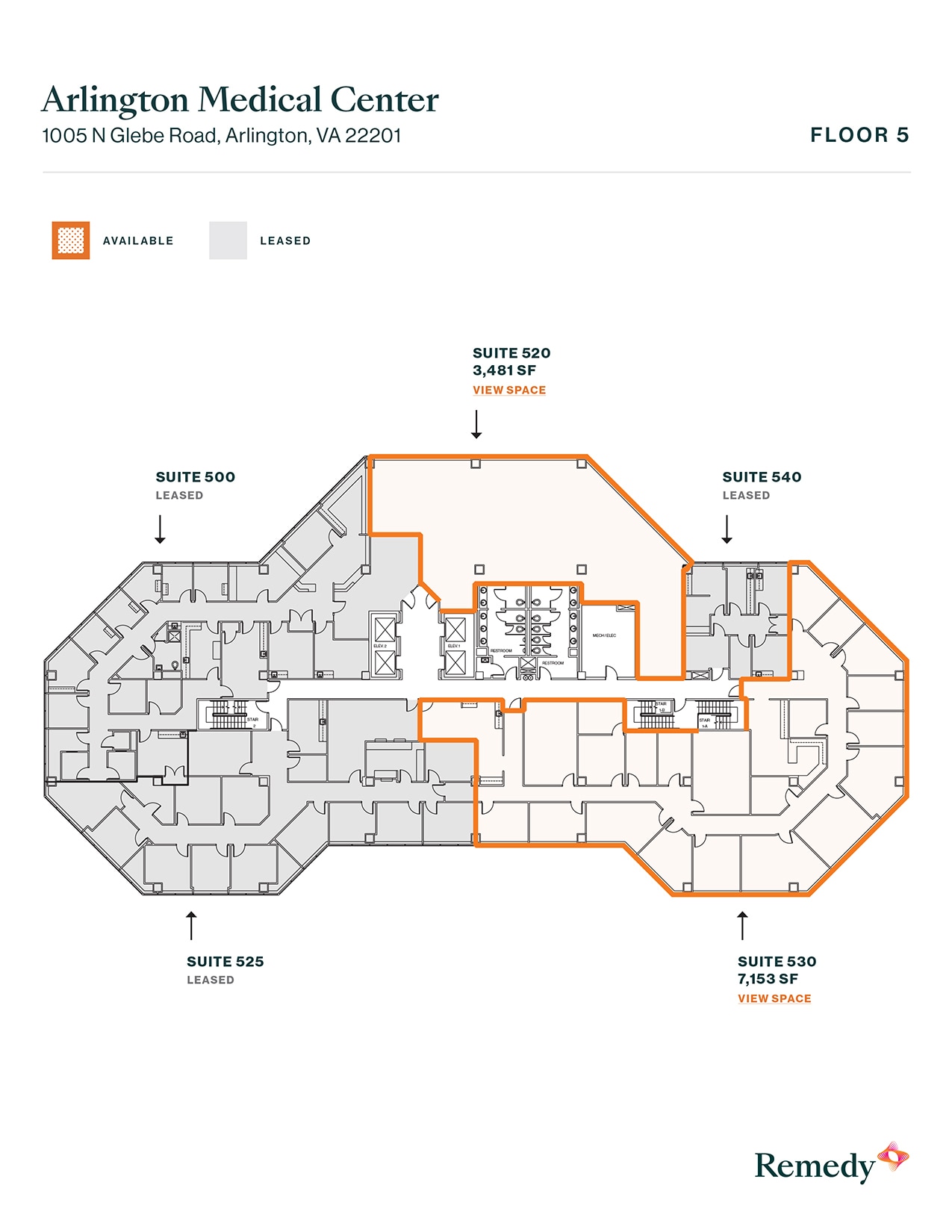 1005 N Glebe Rd, Arlington, VA for lease Floor Plan- Image 1 of 1