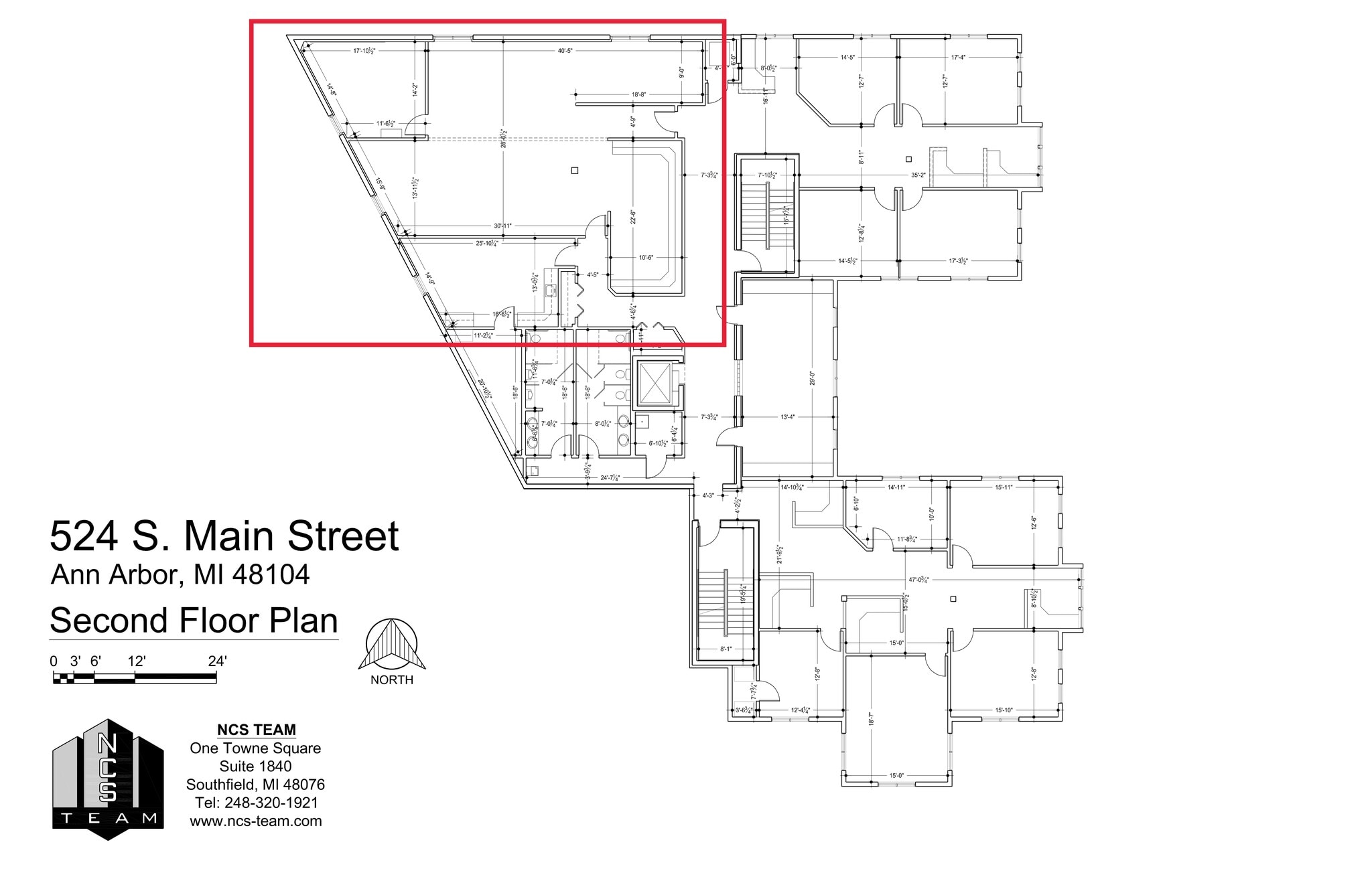 524 S Main St, Ann Arbor, MI for lease Site Plan- Image 1 of 2