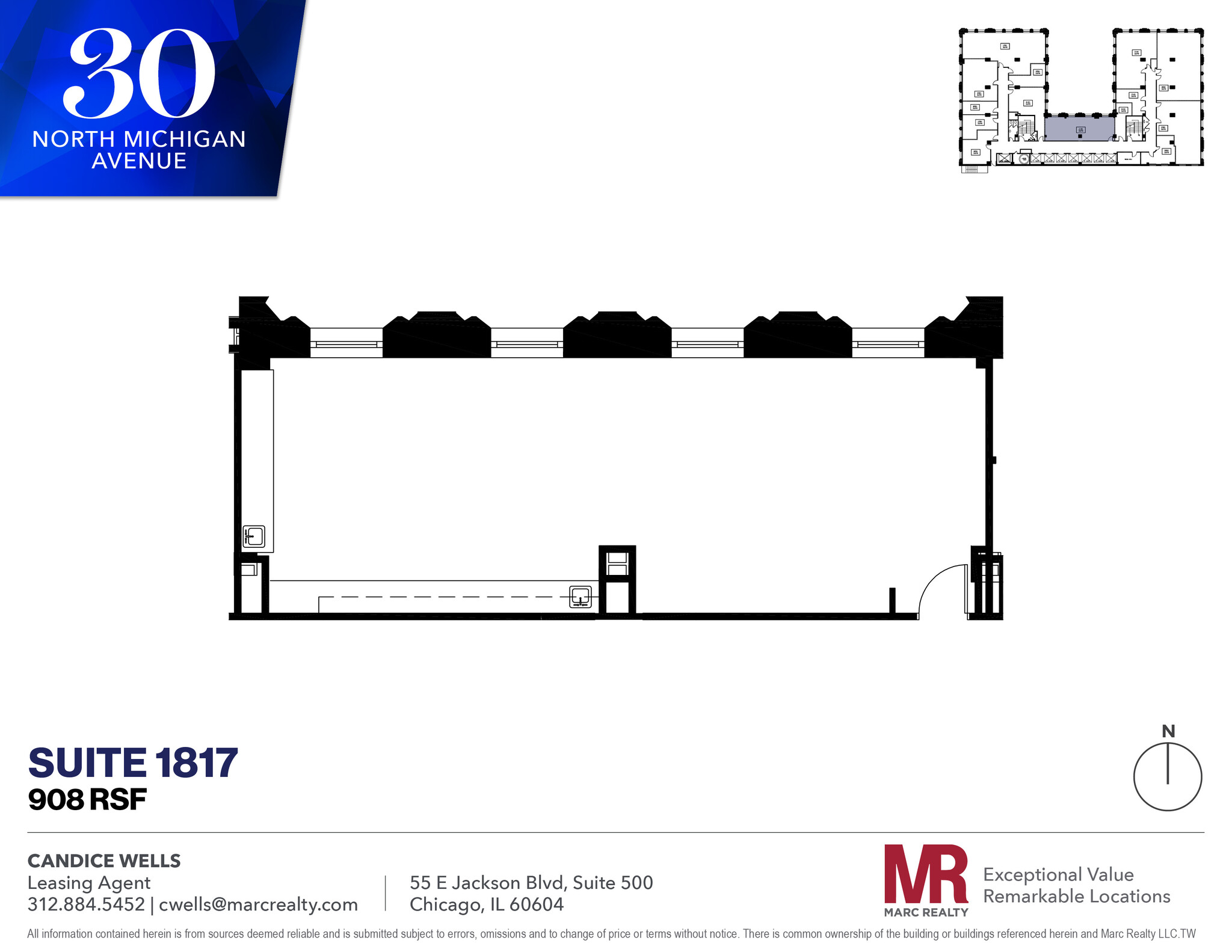 30 N Michigan Ave, Chicago, IL for lease Floor Plan- Image 1 of 6