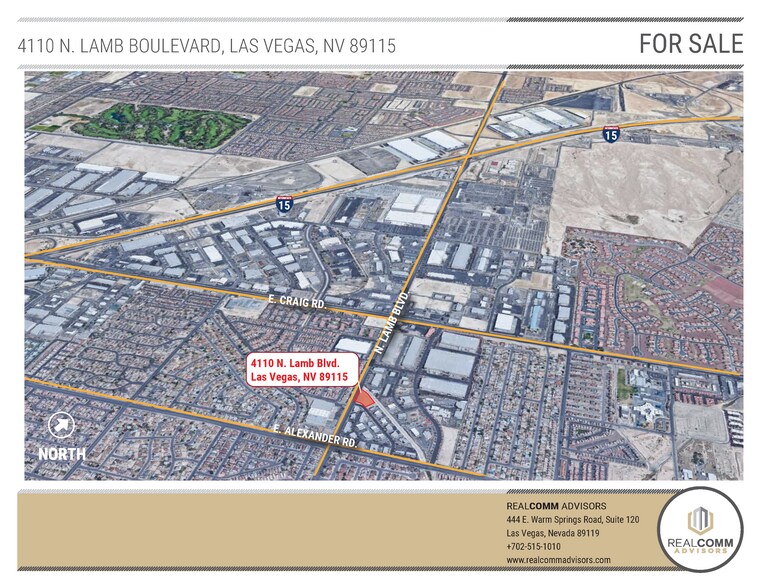 4110 N Lamb Blvd, Las Vegas, NV 89115 1.15 ACRE NET M1 ZONED