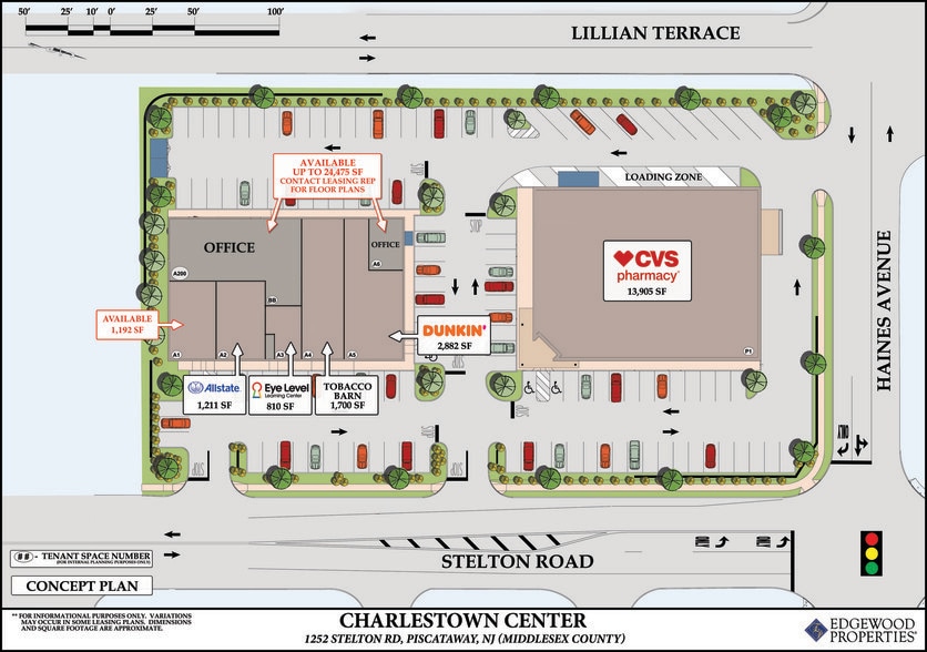 1252-1264 Stelton Rd, Piscataway, NJ for lease - Site Plan - Image 2 of 7