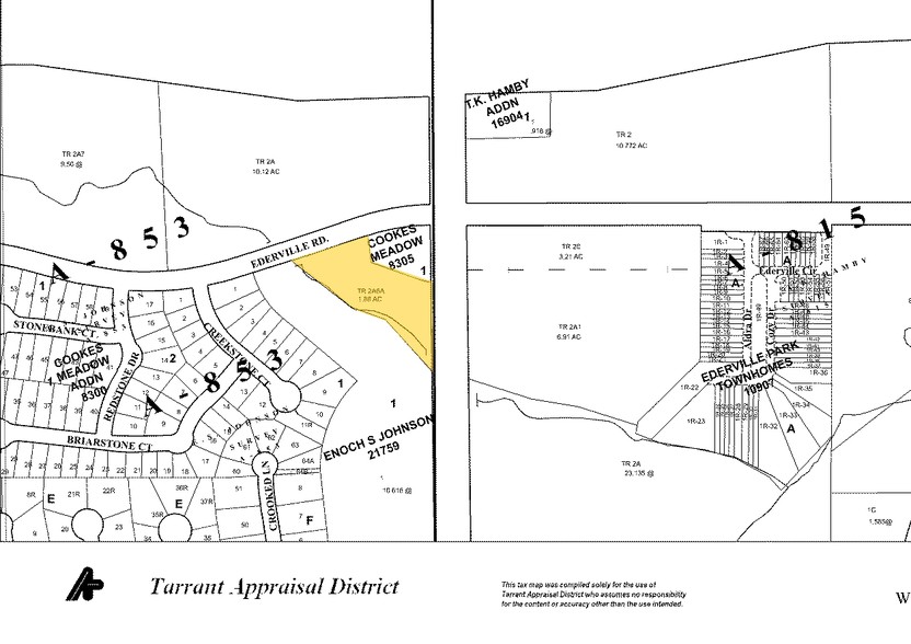 Cooks Ln, Fort Worth, TX for lease - Plat Map - Image 2 of 4