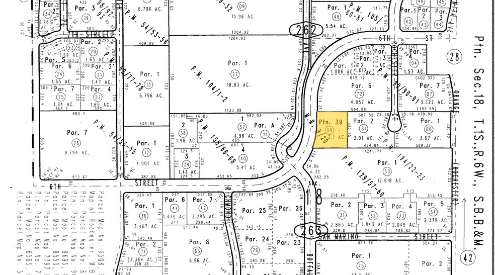 11699 6th St, Rancho Cucamonga, CA for lease - Plat Map - Image 3 of 3