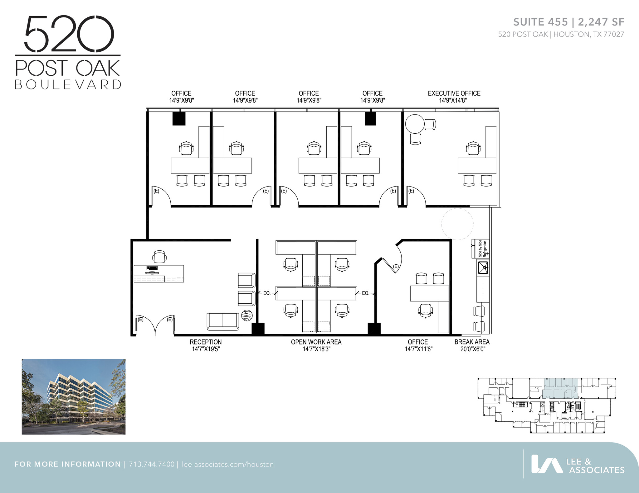 520 Post Oak Blvd, Houston, TX for lease Floor Plan- Image 1 of 2