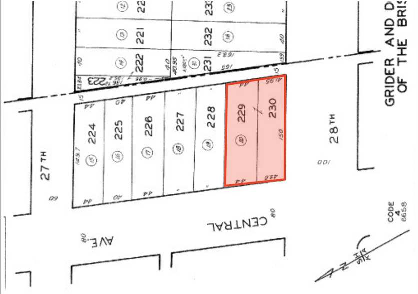 2732 S Central Ave, Los Angeles, CA for lease - Plat Map - Image 1 of 3