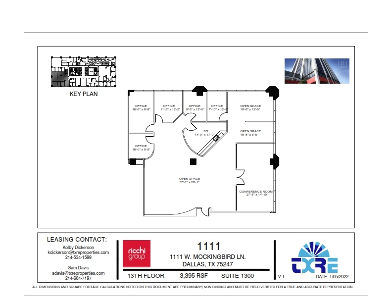 1111 W Mockingbird Ln, Dallas, TX for lease Floor Plan- Image 1 of 1