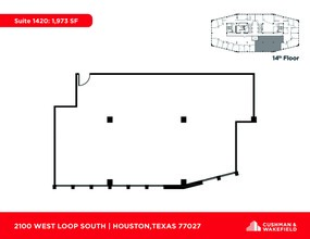 2100 West Loop South, Houston, TX for lease Floor Plan- Image 2 of 2