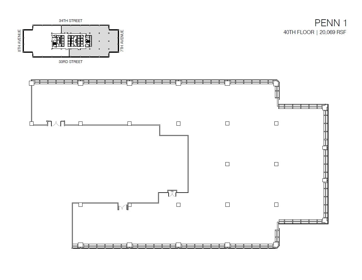 PENN 1, New York, NY for lease Floor Plan- Image 1 of 1