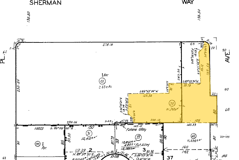 16500-16530 Sherman Way, Van Nuys, CA for lease - Plat Map - Image 2 of 6