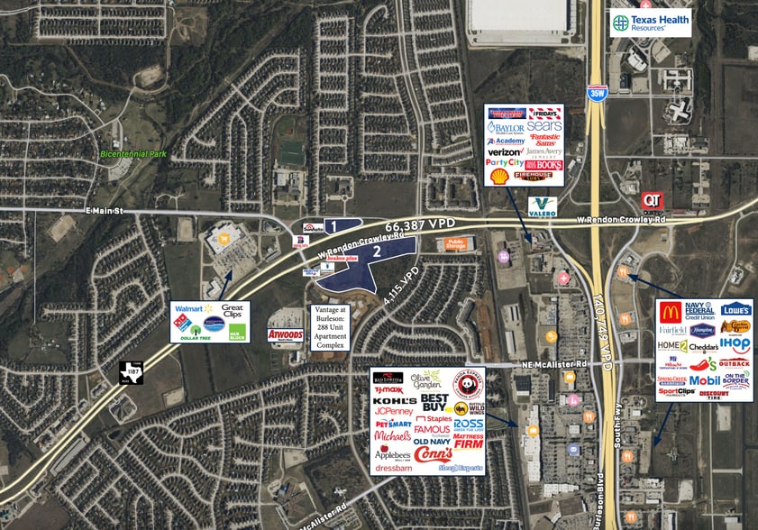 Hwy 1187, Fort Worth, TX for sale - Aerial - Image 2 of 2