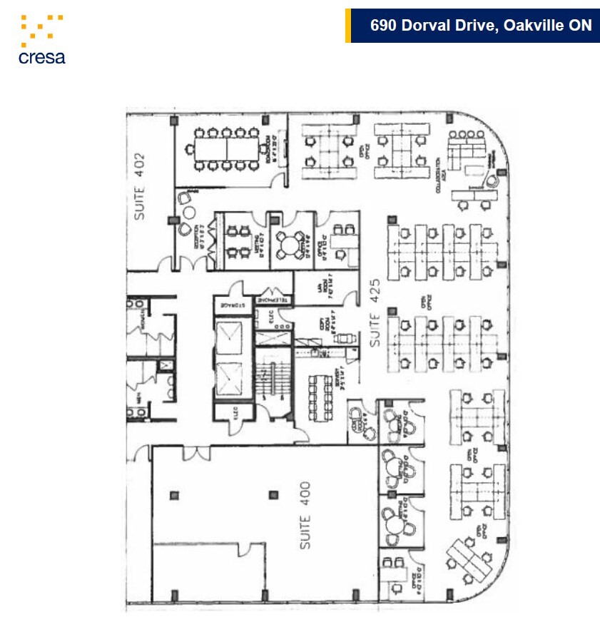 690 Dorval Dr, Oakville, ON for lease Floor Plan- Image 1 of 1