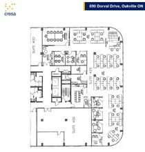 690 Dorval Dr, Oakville, ON for lease Floor Plan- Image 1 of 1