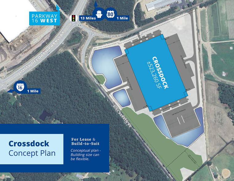 E Bloomingdale Rd, Bloomingdale, GA for lease - Site Plan - Image 3 of 4