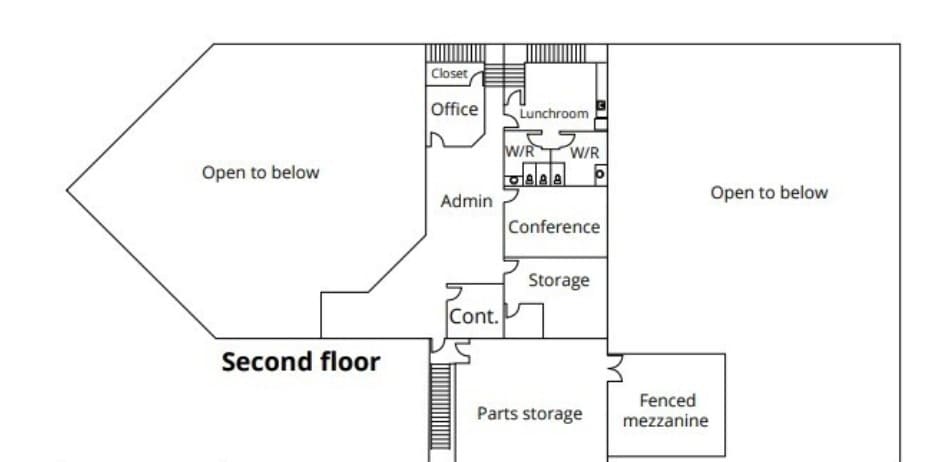17920 100 Ave NW, Edmonton, AB for lease Floor Plan- Image 1 of 2