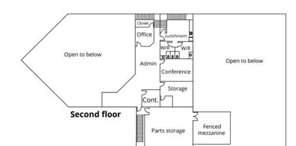 17920 100 Ave NW, Edmonton, AB for lease Floor Plan- Image 1 of 2