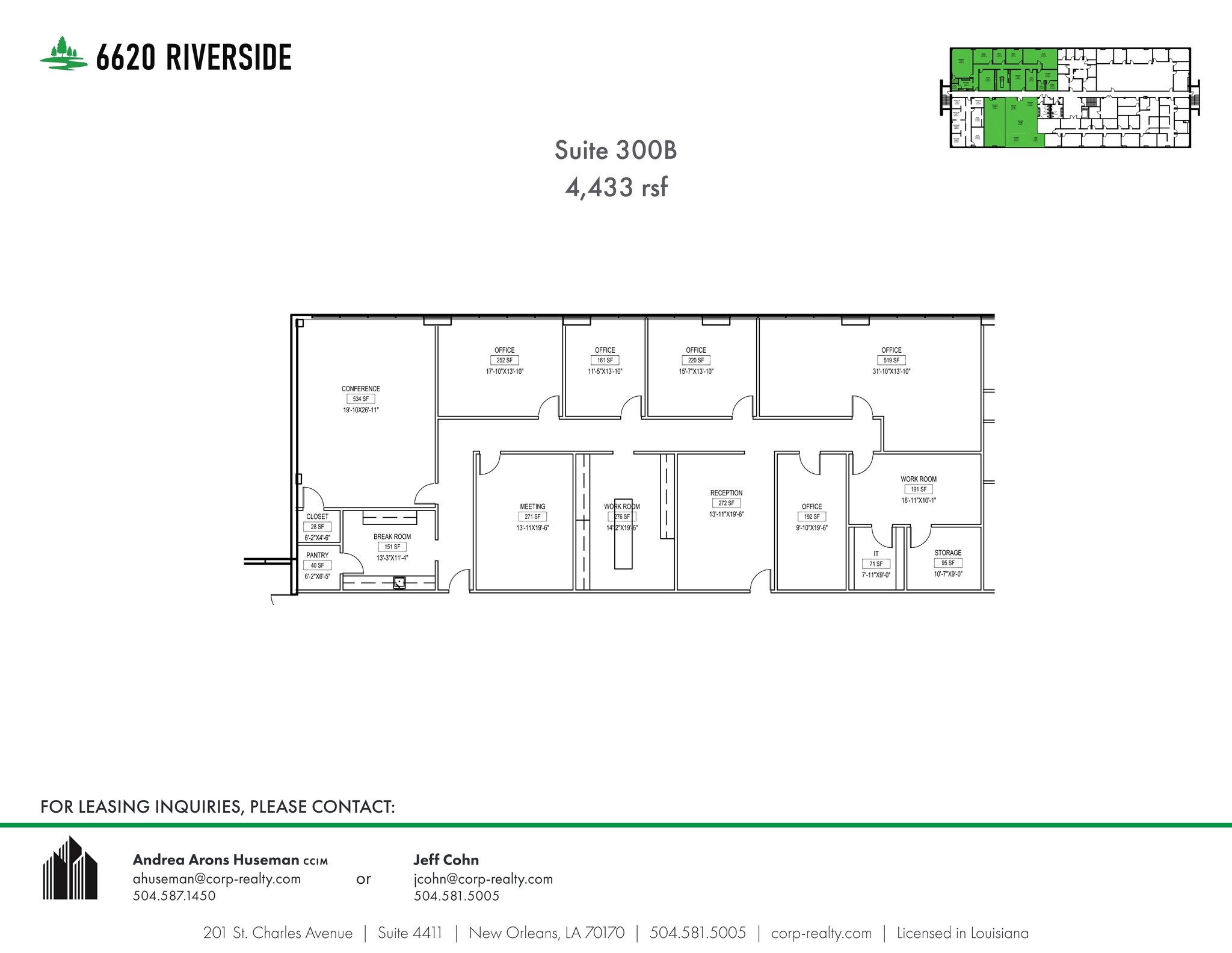 6660 Riverside Dr, Metairie, LA for lease Site Plan- Image 1 of 1