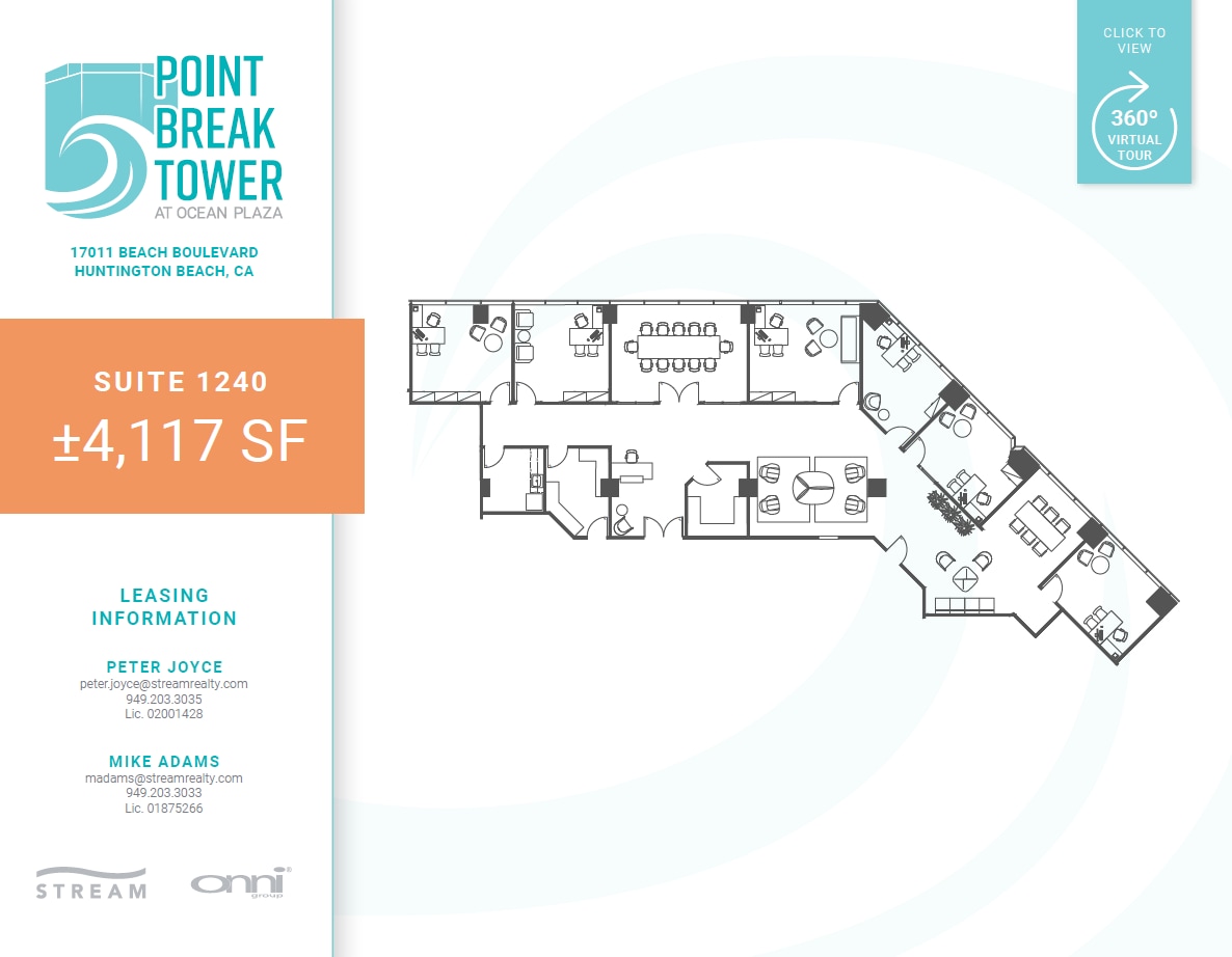 17011 Beach Blvd, Huntington Beach, CA for lease Floor Plan- Image 1 of 2