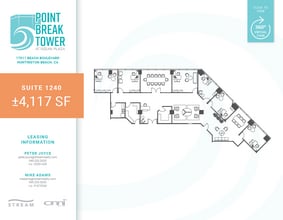 17011 Beach Blvd, Huntington Beach, CA for lease Floor Plan- Image 1 of 2