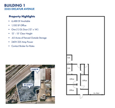 2425 Decatur Ave, Fort Worth, TX for lease Floor Plan- Image 1 of 1