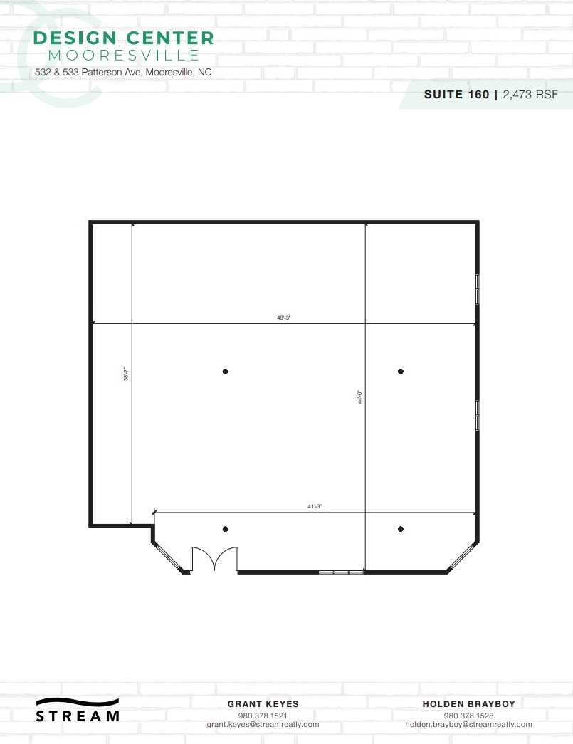 532 Patterson Ave, Mooresville, NC for lease Floor Plan- Image 1 of 1