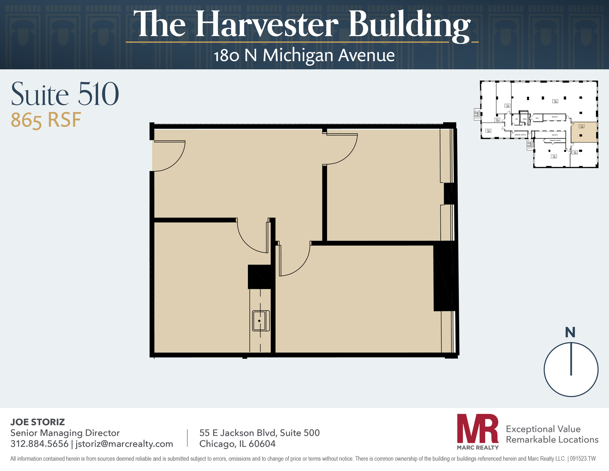 180 N Michigan Ave, Chicago, IL for lease Floor Plan- Image 1 of 4