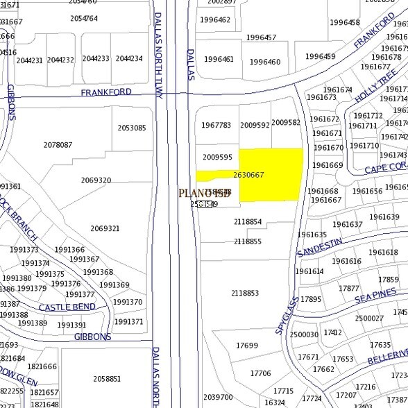 18170 Dallas Pky, Dallas, TX for sale - Plat Map - Image 3 of 3