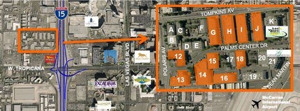 3055-3091 W Tompkins Ave, Las Vegas, NV - AERIAL map view